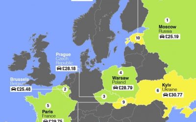 Location de voitures: les villes d'Europe les plus abordables et les plus onéreuses