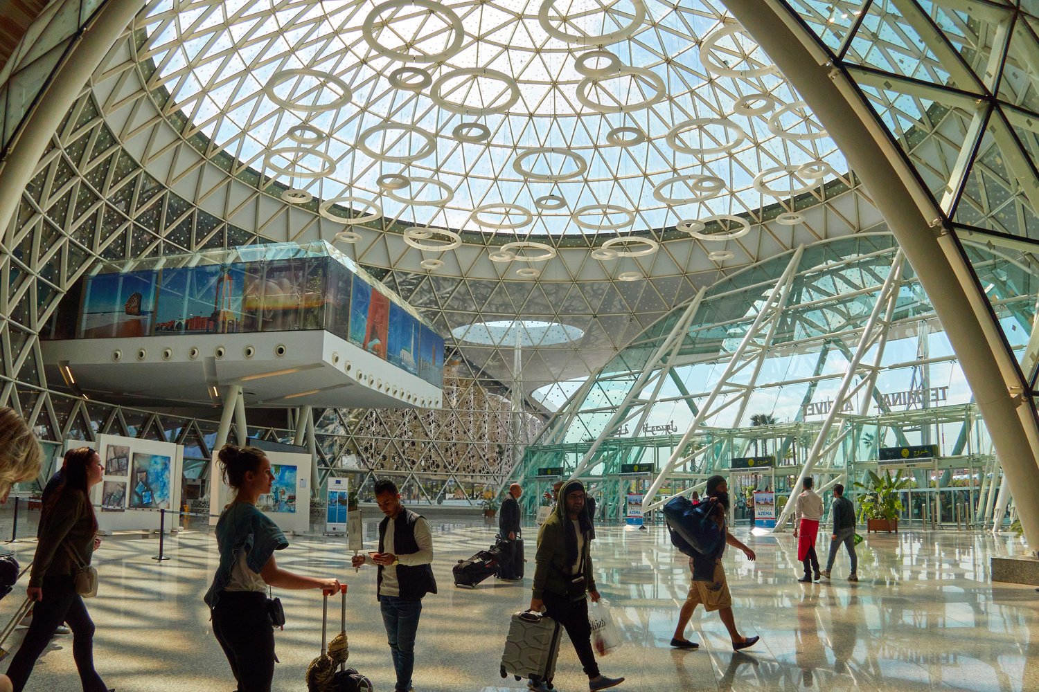 L'aéroport de Marrakech. Jusqu'à nouvel ordre il n'est plus possible de voyager entre la Belgique et le Maroc., Getty Images