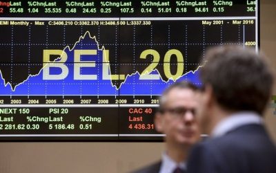Le BEL 20 a perdu plus de cinq pour-cent en janvier
